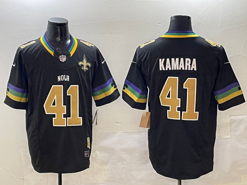 2025 Adult New Orleans Saints Alvin Kamara NO.41 Football Jerseys