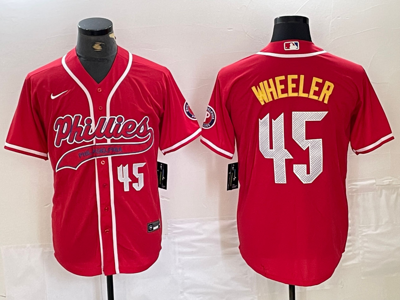 Men/Women/Youth Philadelphia Phillies Zack Wheeler #45 baseball Jerseys