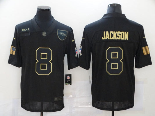 Adult Baltimore Ravens Lamar Jackson NO.8 Football Jerseys