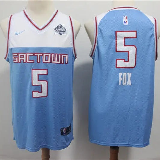 Sacramento Kings Fox NO.5 Basketball Jersey