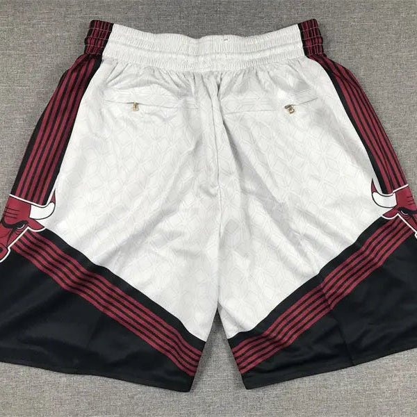 Chicago Bulls White Basketball Shorts