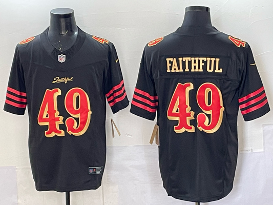 Newest arrival 2025 Adult San Francisco 49ers  Faithful  No.49 Football Jerseys