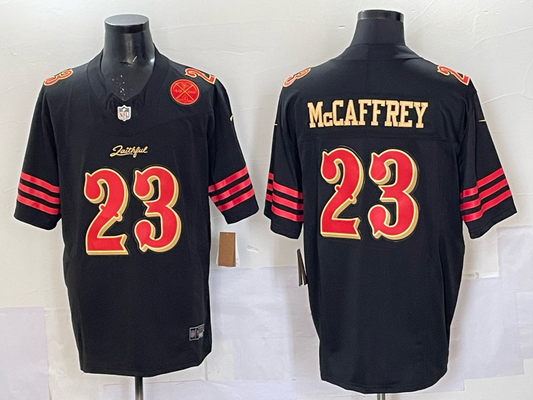 Newest arrival 2025 Adult San Francisco 49ers Christian McCaffrey No.23 Football Jerseys