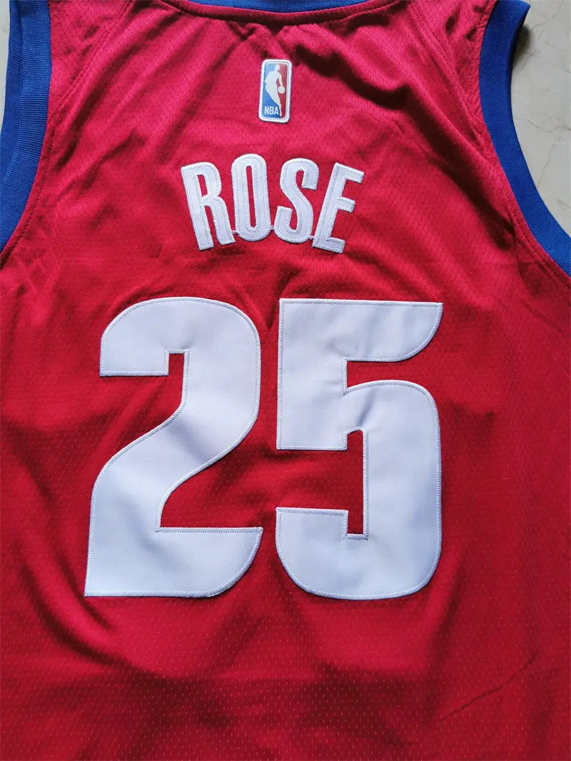 Detroit Pistons Derrick Rose NO.25 Basketball Jersey