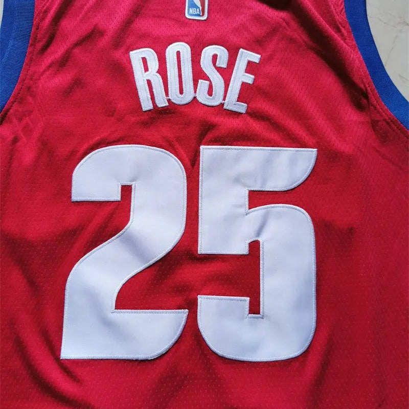 Detroit Pistons Derrick Rose NO.25 Basketball Jersey