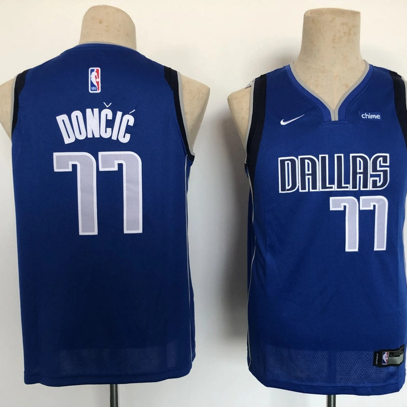 Kids Dallas Mavericks Don?i? NO.77 Basketball Jersey