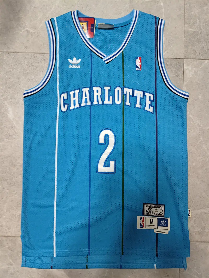 Charlotte Hornets Larry Johnson NO.2 Basketball Jersey