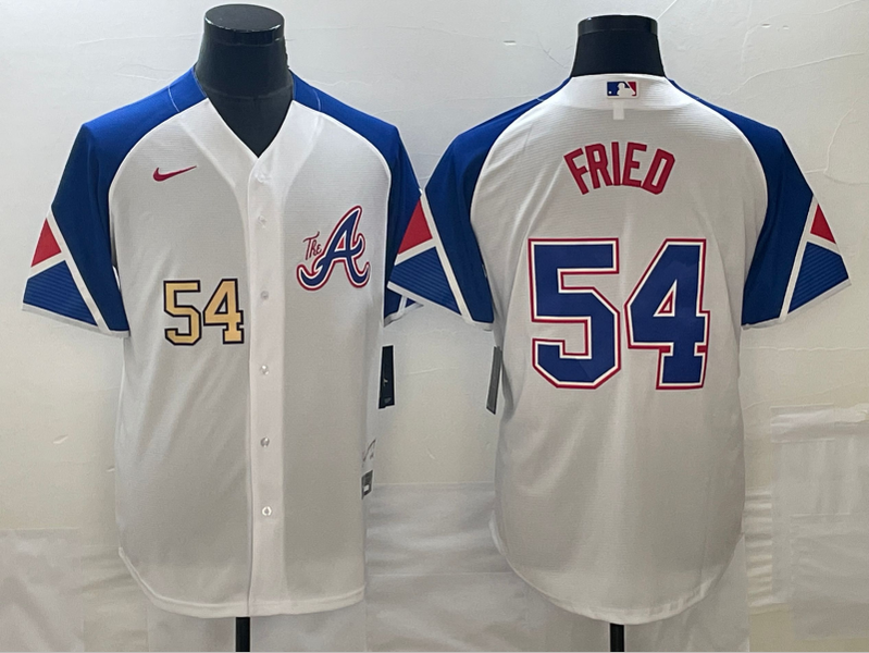 Men/Women/Youth Atlanta Braves Max Fried #54 baseball Jerseys
