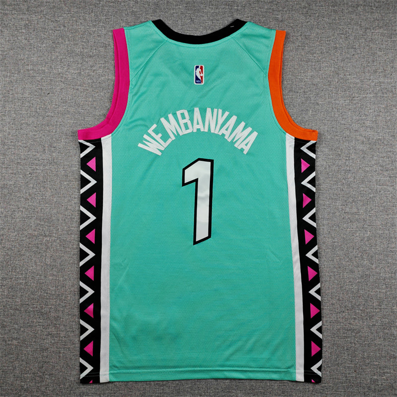 San Antonio Spurs Victor Wembanyama swingman basketball jerseys S-2XL