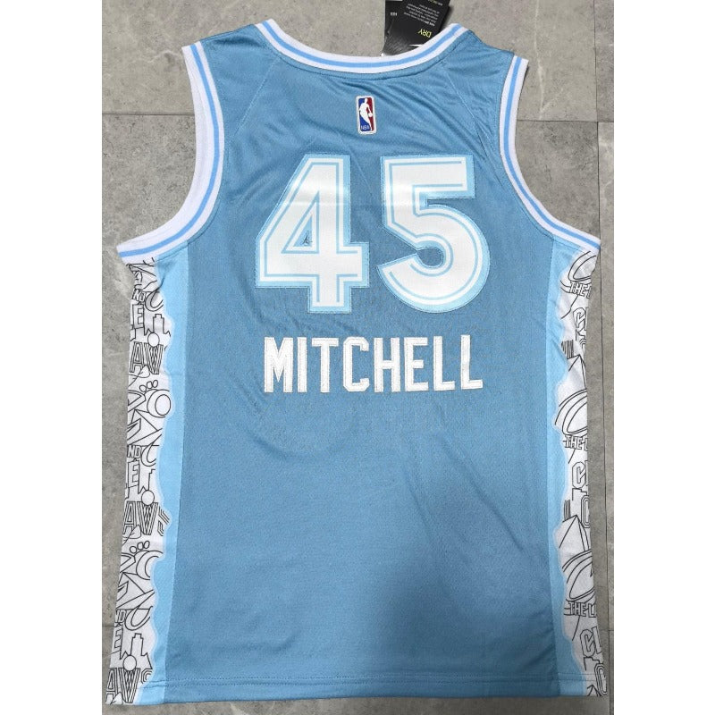 Cleveland Cavaliers Donovan Mitchell swingman basketball jerseys S-2XL