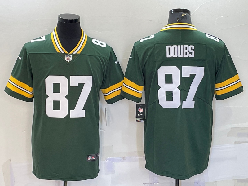 Adult Green Bay Packers Romeo Doubs NO.87 Football Jerseys