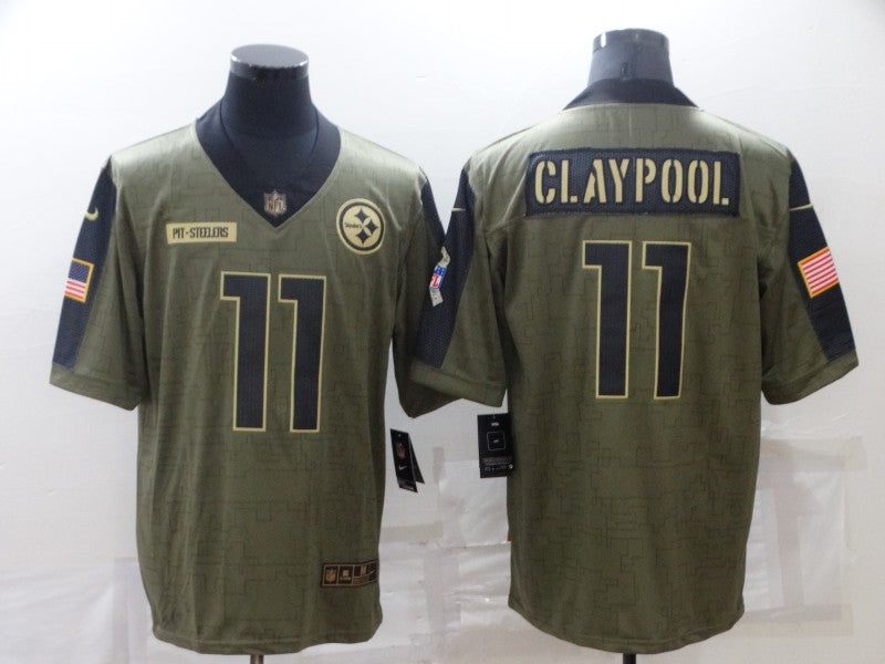 Adult Pittsburgh Steelers Chase Claypool NO.11 Football Jerseys