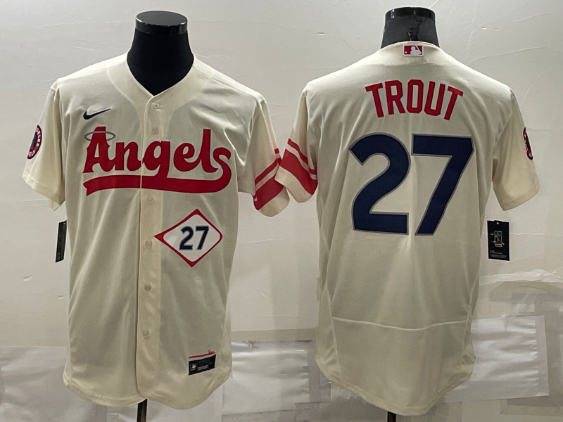 Men/Women/Youth Los Angeles Angels Mike Trout #27 baseball Jerseys