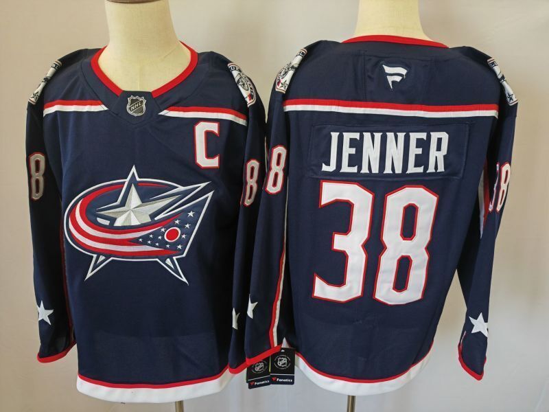 Men's Columbus Blue Jackets Boone Jenner #38 Fanatics Navy Player Jersey