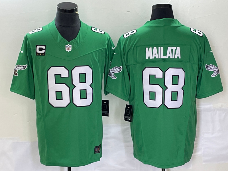 Adult 2023-2024 season Philadelphia Eagles Jordan Mailata NO.68 Football Jerseys
