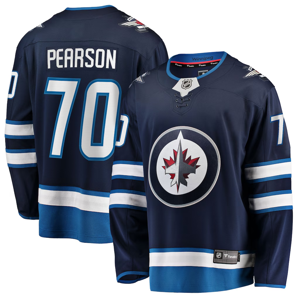 Men's Winnipeg Jets Tyler Pearson #70 Fanatics Navy Home Breakaway Player Jersey