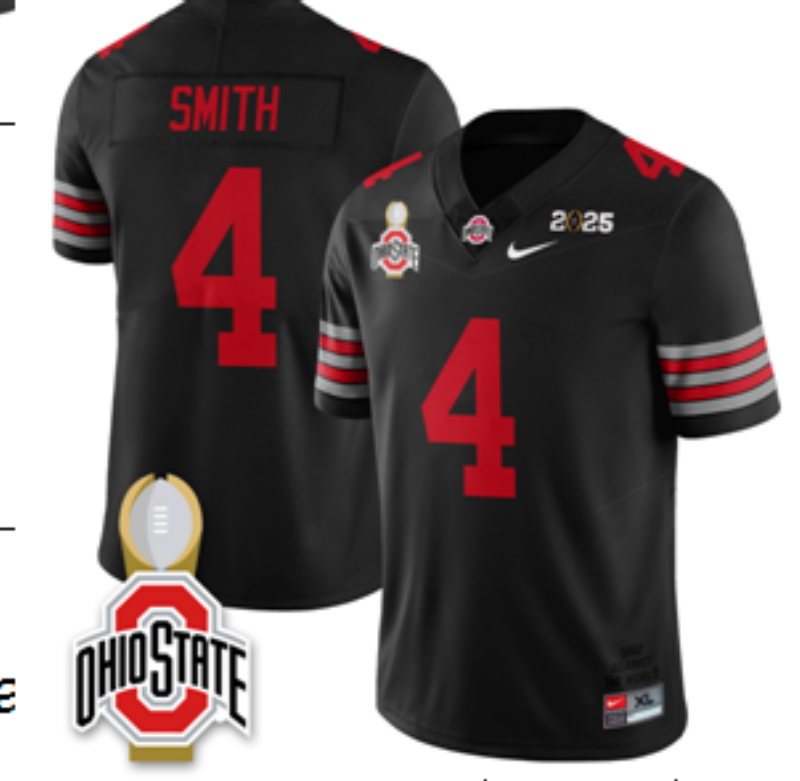 Jeremiah Smith π #4 Ohio State Buckeyes Stitched Heritage Jersey