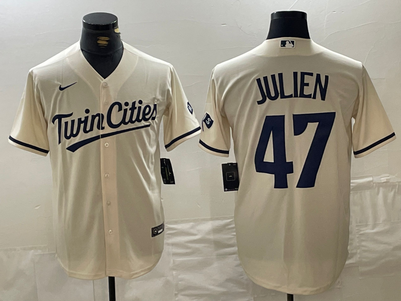 Men/Women/Youth Minnesota Twins Edouard Julien NO.47 baseball Jerseys