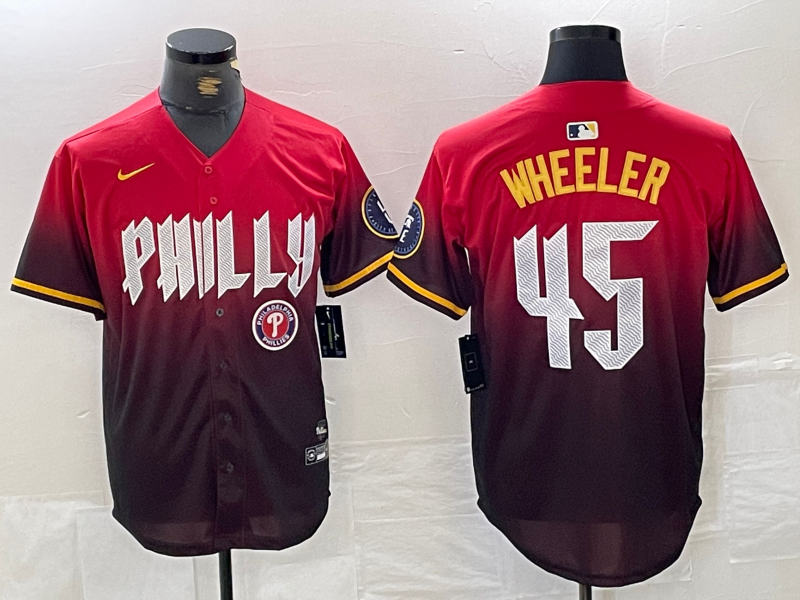 Men/Women/Youth Philadelphia Phillies Zack Wheeler #45 baseball Jerseys
