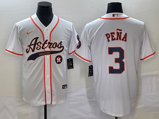 Men/Women/Youth Houston Astros Jeremy Peña #3 baseball Jerseys