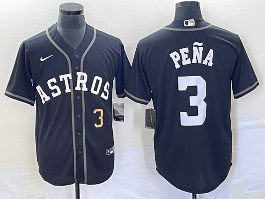 Men/Women/Youth Houston Astros Jeremy Peña #3 baseball Jerseys