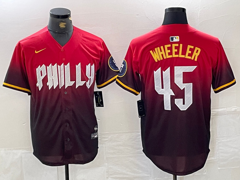 Men/Women/Youth Philadelphia Phillies Zack Wheeler #45 baseball Jerseys
