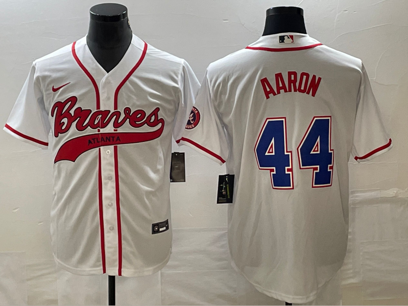 Men/Women/Youth Atlanta Braves Hank Aaron #44 baseball Jerseys