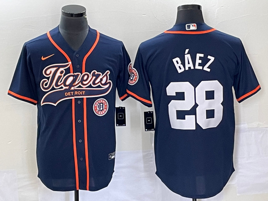 Men/Women/Youth Detroit Tigers Javier Báez  NO.28 baseball Jerseys