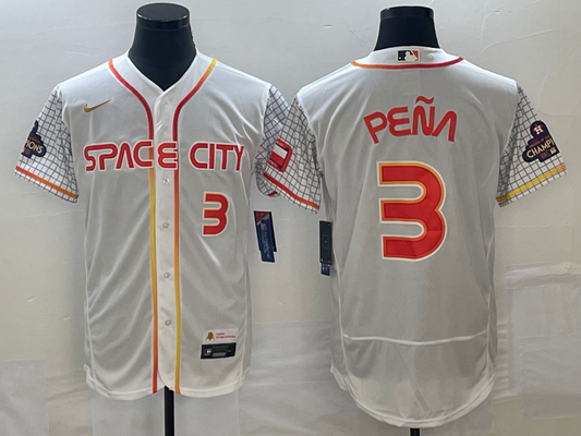 Men/Women/Youth Houston Astros Jeremy Peña #3 baseball Jerseys