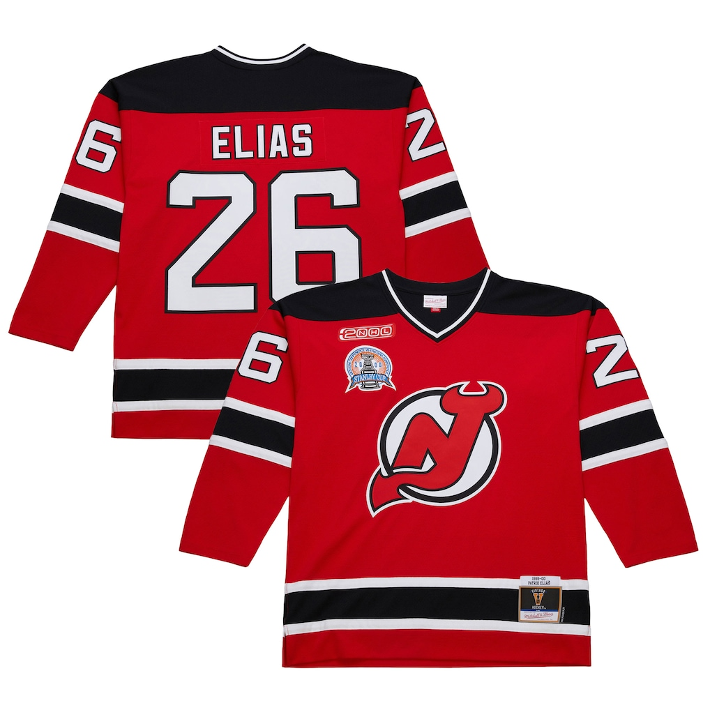 Men's New Jersey Devils Patrik Elias #26 Red 1999-00 Power Play Jersey