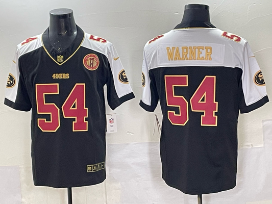 Newest arrival 2025 Adult San Francisco 49ers Fred Warner NO.54 Football Jerseys