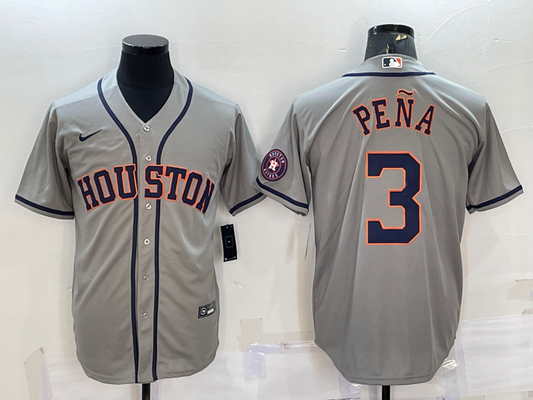 Men/Women/Youth Houston Astros Jeremy Peña #3 baseball Jerseys