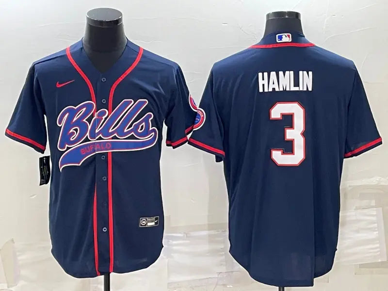 Adult Buffalo Bills Damar Hamlin NO.3 Football Jerseys