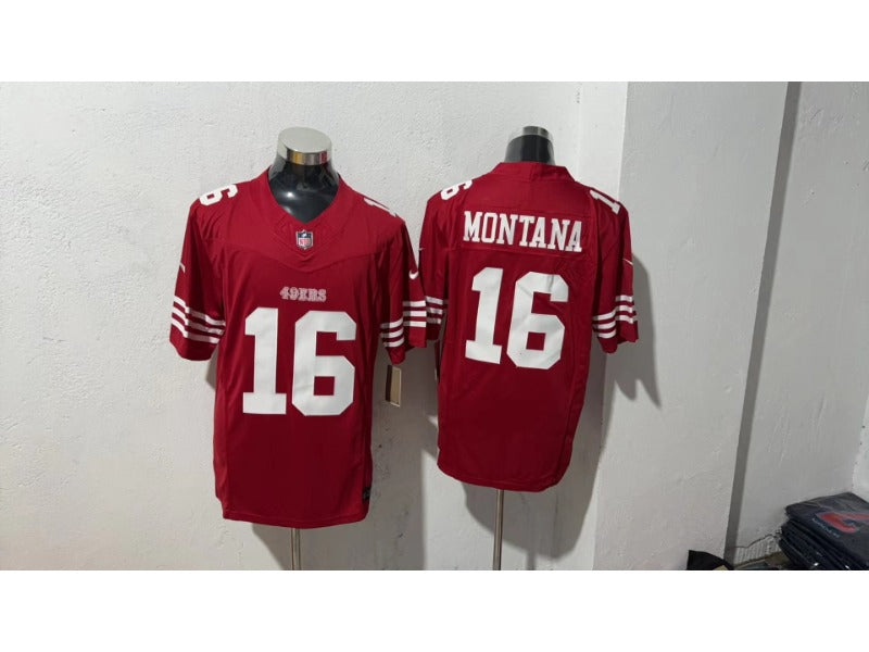 Adult San Francisco 49ers Joe Montana NO.16 Football Jerseys