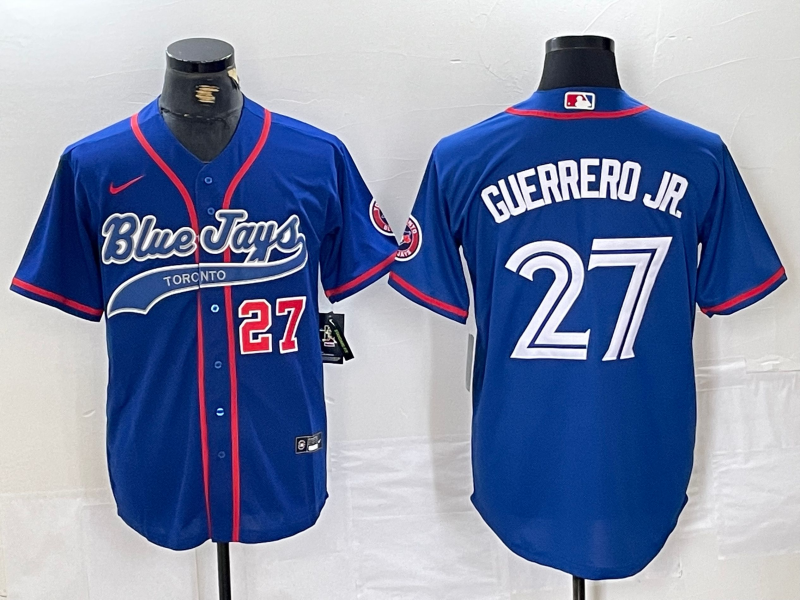 Men/Women/Youth Toronto Blue Jays Vladimir Guerrero Jr. #27 baseball Jerseys