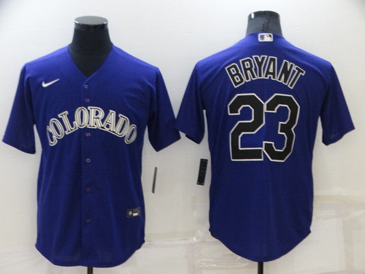 Men/Women/Youth Colorado Rockies Kris Bryant #23 baseball Jerseys