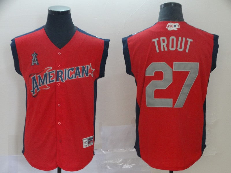 Men/Women/Youth Los Angeles Angels Mike Trout #27 baseball Jerseys