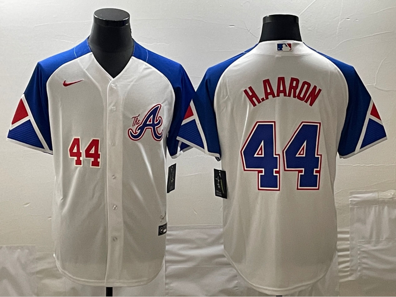 Men/Women/Youth Atlanta Braves Hank Aaron #44 baseball Jerseys