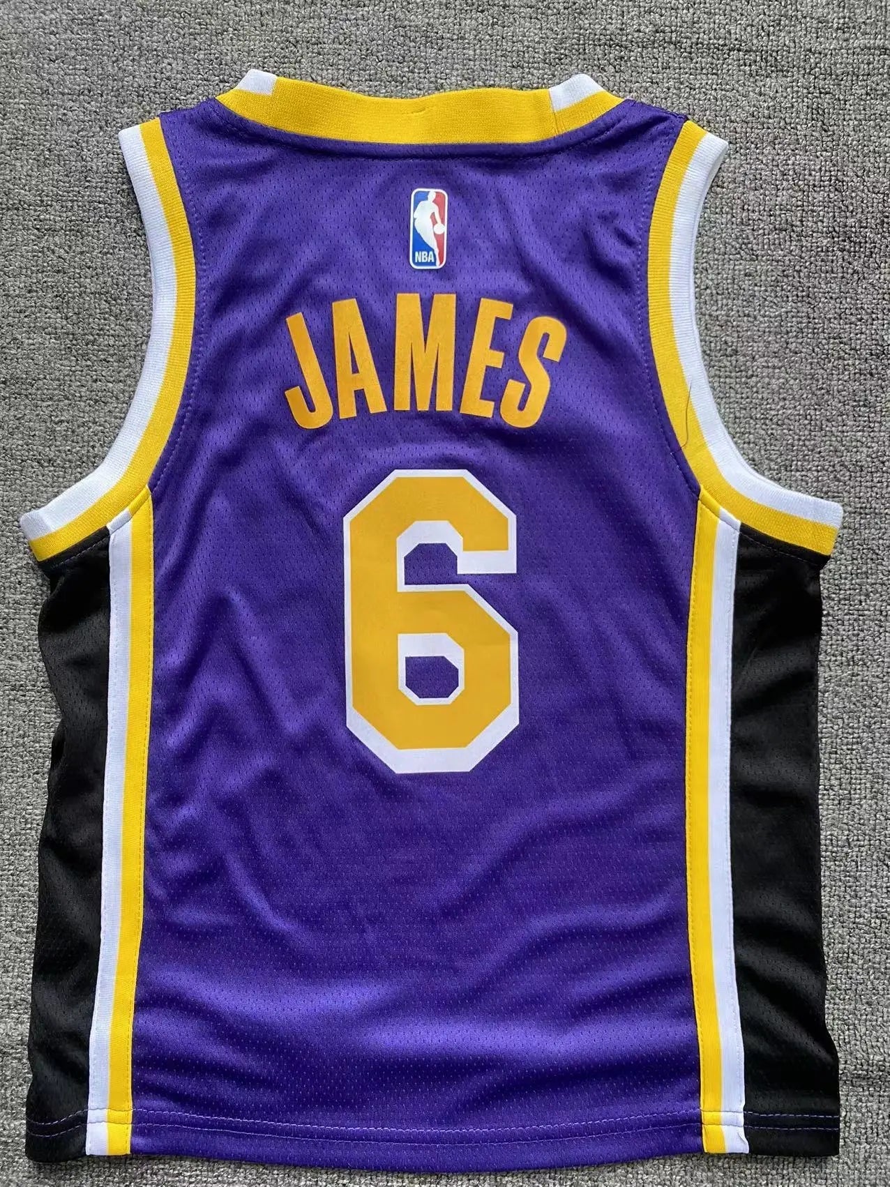 Kids Los Angeles Lakers James NO.6 purple Basketball Jersey