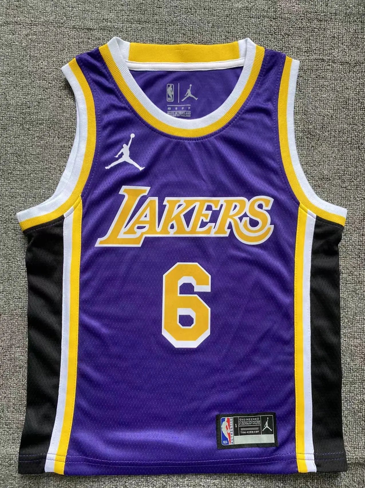 Kids Los Angeles Lakers James NO.6 purple Basketball Jersey