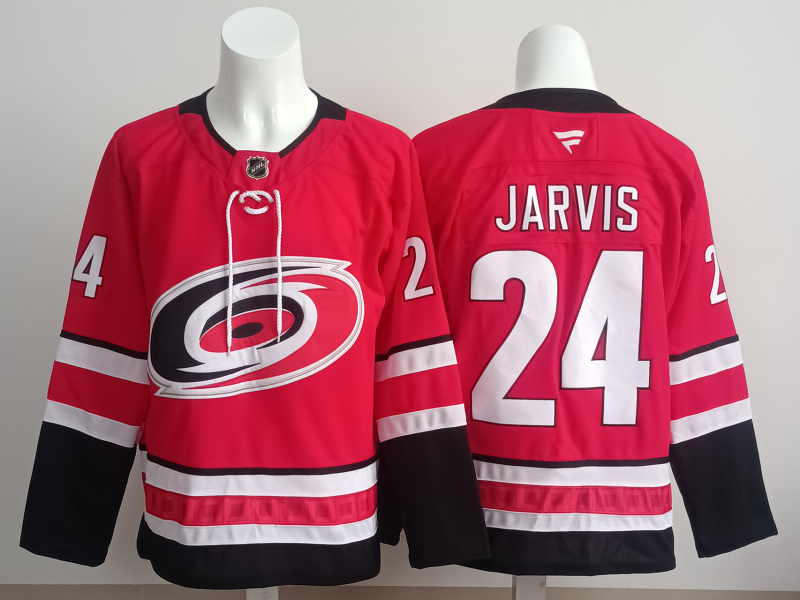 Men's Carolina Hurricanes Seth Jarvis #24 Fanatics Red Jersey
