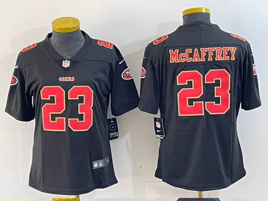 New arrival Wome.s San Francisco 49ers Christian McCaffrey NO.23 Football Jerseys
