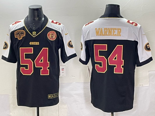 Newest arrival 2025 Adult San Francisco 49ers Fred Warner NO.54 Football Jerseys