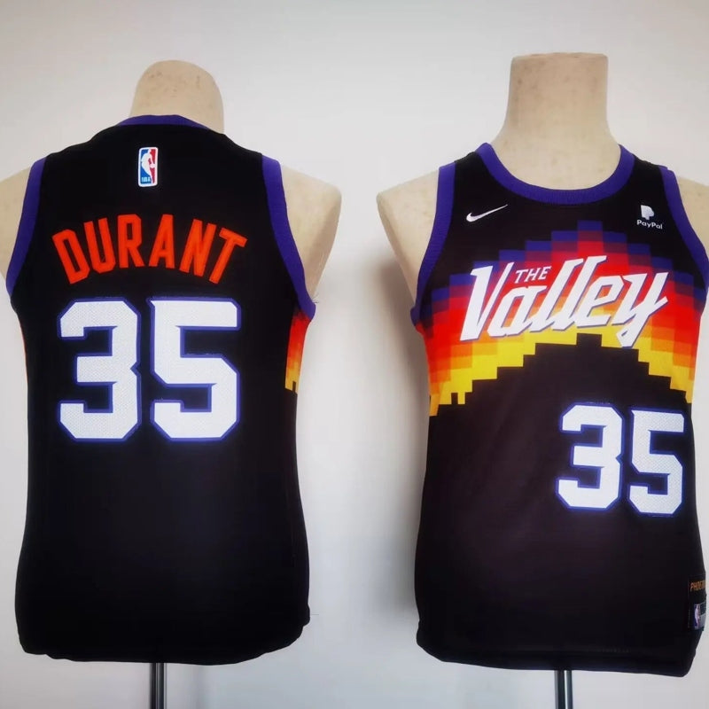 Kids Phoenix Suns Kevin Durant NO.35 Basketball Jersey