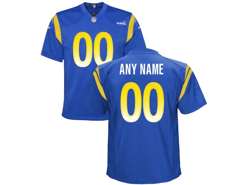 Kids Los Angeles Rams name and number custom Football Jerseys