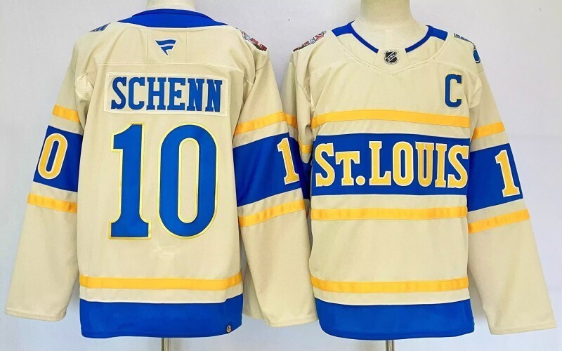 Men's St. Louis Blues Brayden Schenn #10 Fanatics Cream Player Jersey