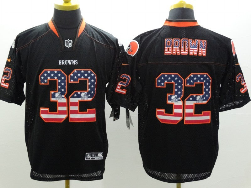 Adult Cleveland Browns Jim Brown NO.32 Football Jerseys