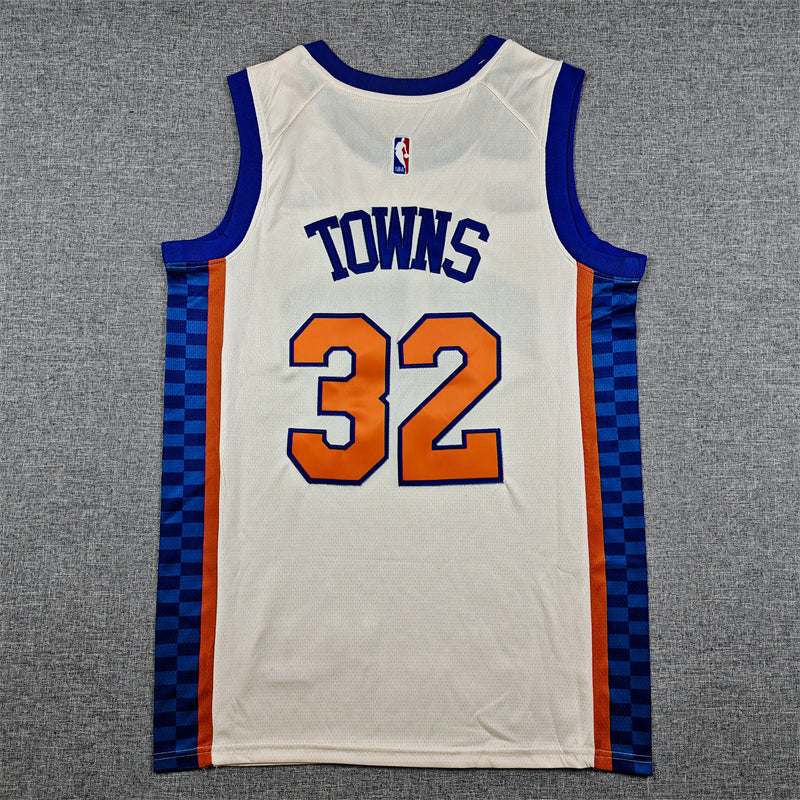 2026 New York Knicks Karl-Anthony Towns swingman jerseys S-2XL city edition
