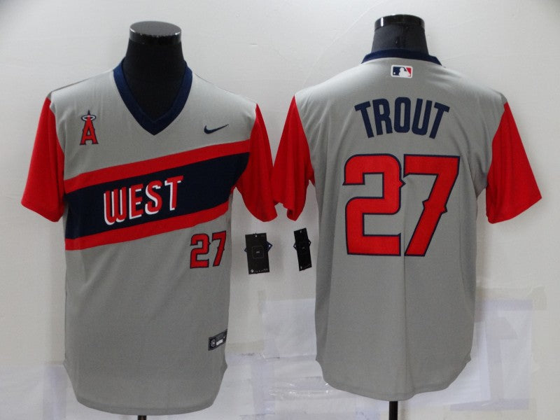 Men/Women/Youth Los Angeles Angels Mike Trout #27 baseball Jerseys