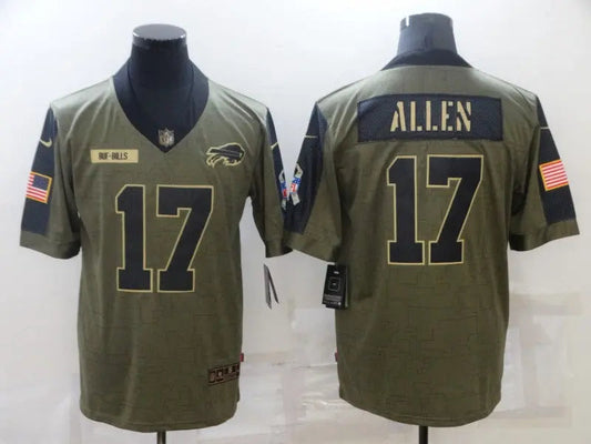 Adult Buffalo Bills Josh Allen NO.17 Football Jerseys